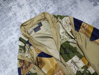 Giacca bomber uomo anni '90 patchwork