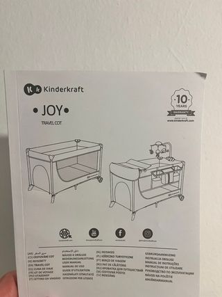 Cuna de viaje Kinderkraft Joy con extras