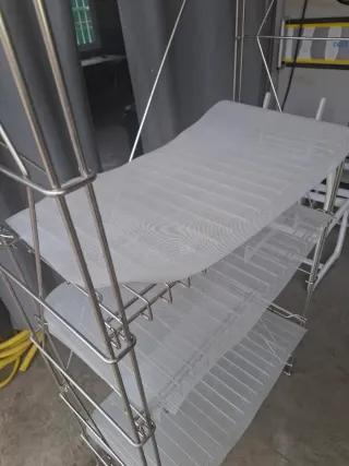 Estantería de quesos de acero inoxidable