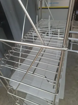 Estantería de quesos de acero inoxidable