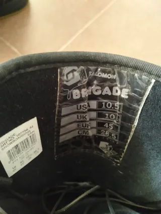 Botas Snowboard Salomon Talla 45