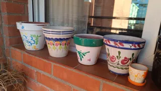 Lote Macetas Cerámica y Terracota