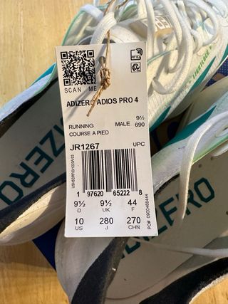 Adidas Adios Pro 4 Talla 44