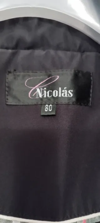 Abrigo Chaquetón Nicolás Negro Talla XXXL
