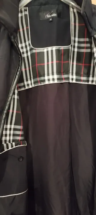 Abrigo Chaquetón Nicolás Negro Talla XXXL