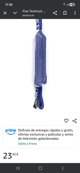 Cintas disipadoras escalada en hielo.