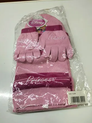 Conjunto Disney Princesas Gorro, Bufanda y Guantes