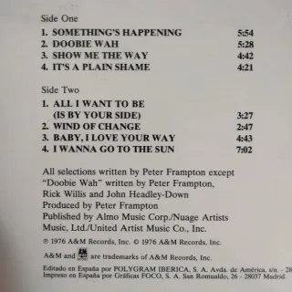 LP 1976 ROCK Frampton Comes Aliv Vinilo como nuevo