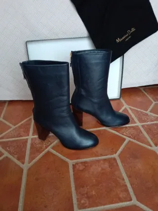 Botas Massimo Dutti Azul Talla 38