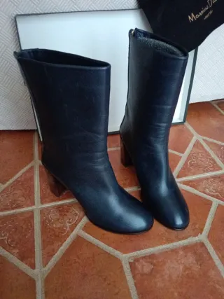Botas Massimo Dutti Azul Talla 38