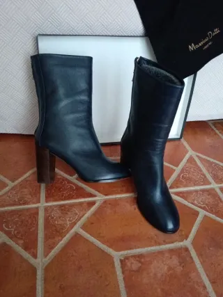 Botas Massimo Dutti Azul Talla 38