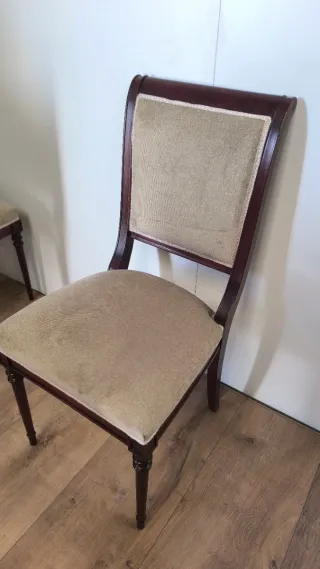 SILLAS DE MADERA ELEGANTES TIPO LUIS XVI