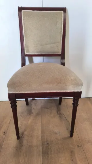 SILLAS DE MADERA ELEGANTES TIPO LUIS XVI