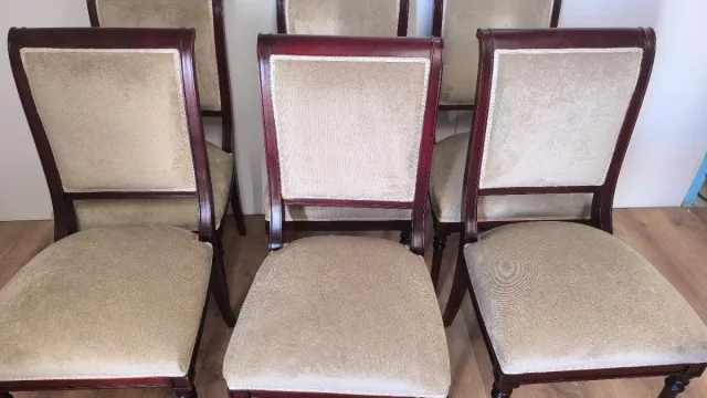 SILLAS DE MADERA ELEGANTES TIPO LUIS XVI