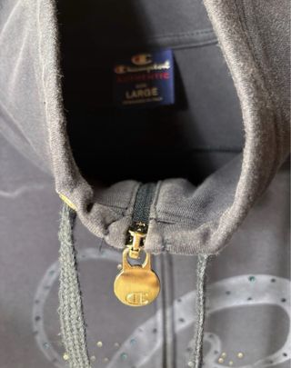 Felpa Champion blu con zip