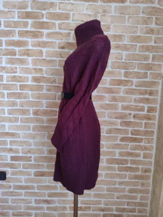 Vestido de punto cuello alto  talla M