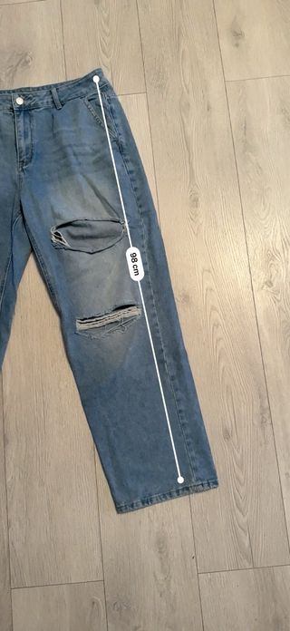 Vaqueros anchos rotos NF Talla XL