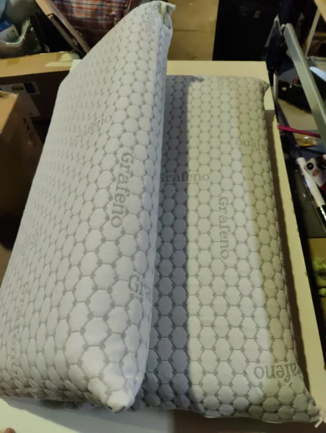 2 Cuscini in Memory Foam con Carbonio