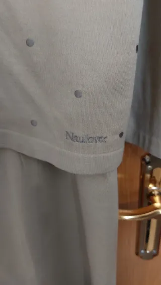 Conjunto Falda y Chaqueta Naulover Beige/Gris