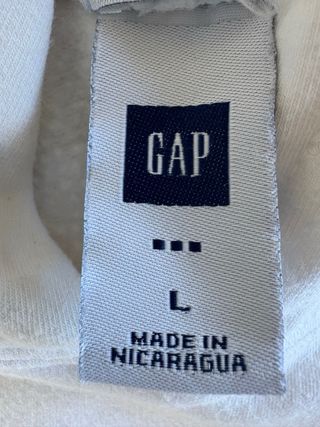 Sudadera GAP con capucha blanca Talla L