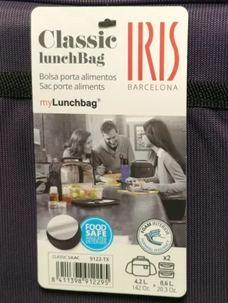 Set Bolsa Térmica y 2 Fiambreras LILA