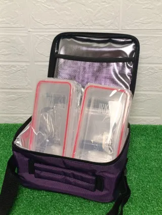 Set Bolsa Térmica y 2 Fiambreras LILA