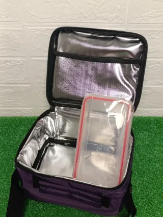 Set Bolsa Térmica y 2 Fiambreras LILA