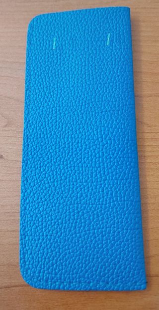 Custodia occhiali da lettura con motivo a litchi