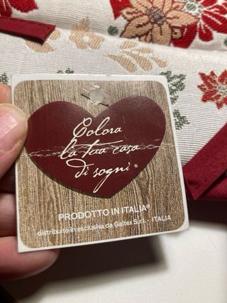 Cestino portapane tessuto decorato