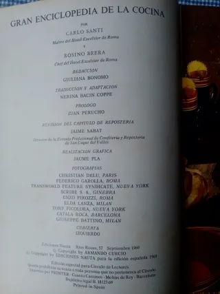 Libro de cocina "Gran Enciclopedia de la Cocina"