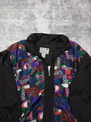 Giacca bomber uomo anni '90 multicolor