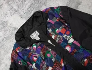 Giacca bomber uomo anni '90 multicolor
