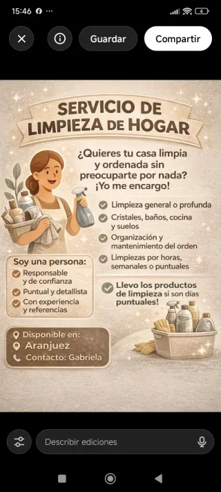 Servicio de limpieza