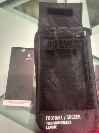 Espinilleras Adidas Rojas Blancas Negras Talla S