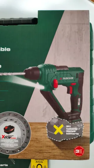 Lote Taladro Percutor Parkside 20V + Cargador + Ba