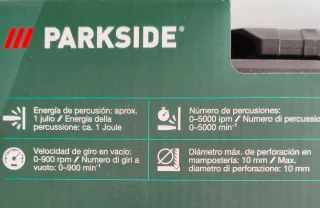 Lote Taladro Percutor Parkside 20V + Cargador + Ba