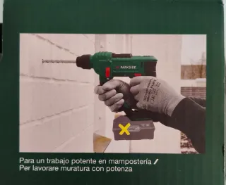 Lote Taladro Percutor Parkside 20V + Cargador + Ba