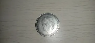 Moneda 100 Pesetas Plata 1966 Franco