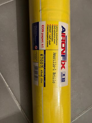 Lamina autoadhesivo amarillo 20m