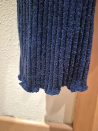 Top manga larga azul marino talla L