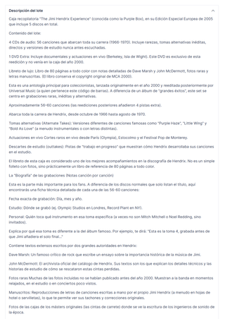 The Jimi Hendrix Experience - Box Set 4 CDs + DVD