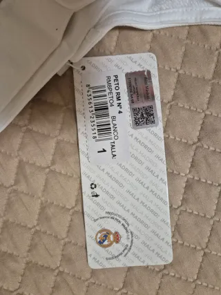 Peto Real Madrid Bebé Blanco