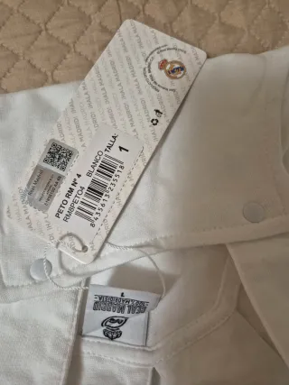 Peto Real Madrid Bebé Blanco