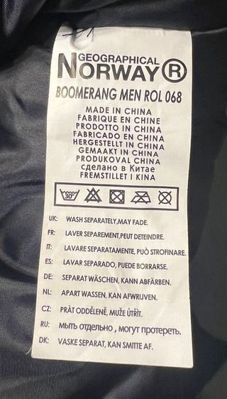 Chaqueta Geographical Norway Negra