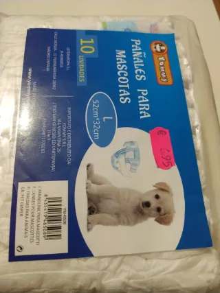 Pañales para mascotas Talla L - 10 unidades