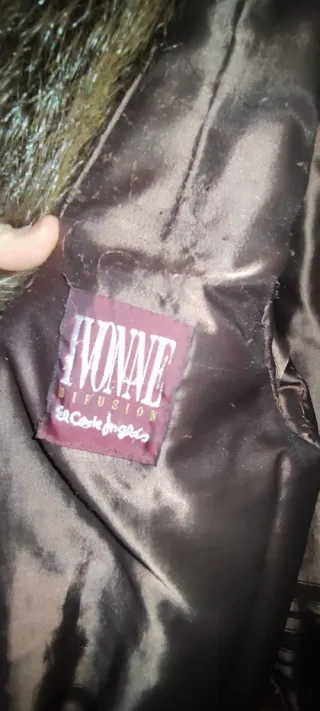 Abrigo vintage de piel natural