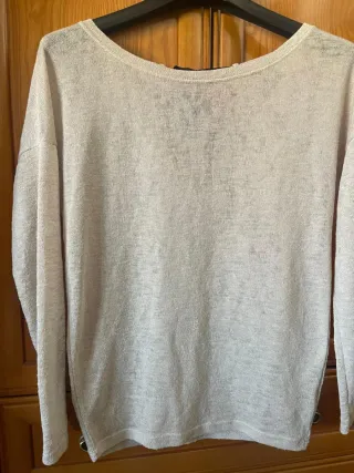 Camiseta Bershka Beige Talla M