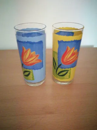 2 Vasos tulipán.