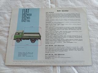 Fiat 642 N65R N65 T65 Depliant Brochure originale