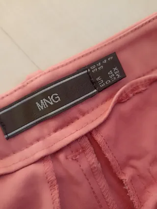 Pantalones MNG rosas talla S